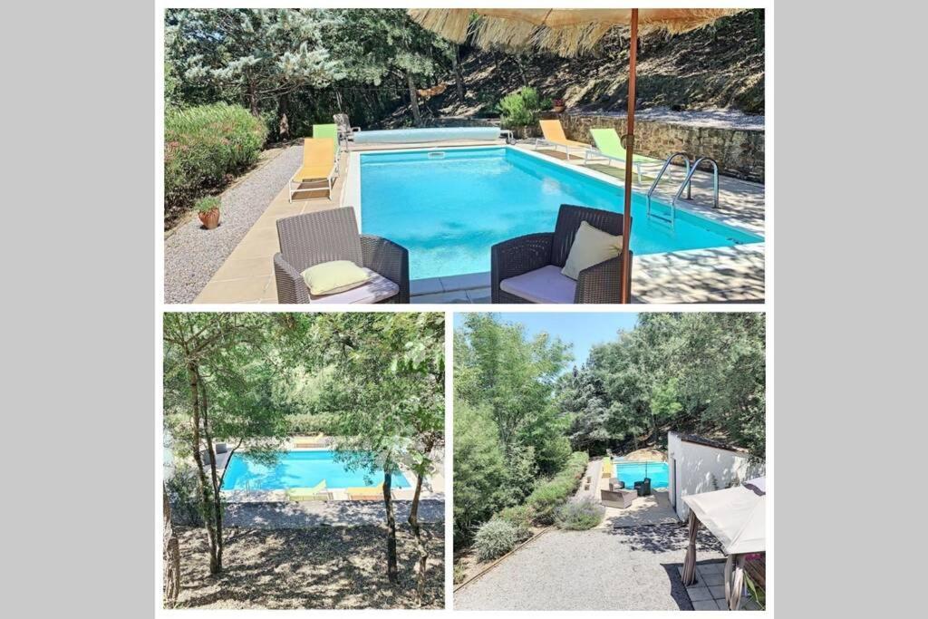 Maison avec piscine chauffée entre mer et montagne Montauriol  Exterior foto