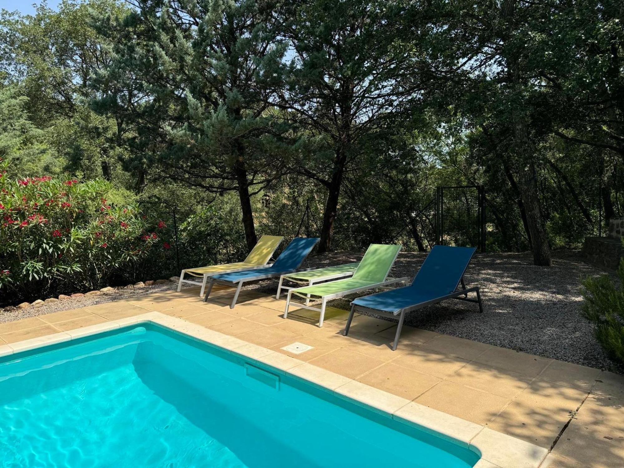 Maison avec piscine chauffée entre mer et montagne Montauriol  Exterior foto